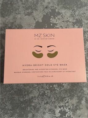 MZ Skin Hydra-Bright Gold Eye Mask 5 Pack 3 g .1 oz NIB